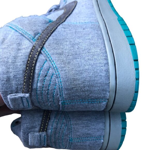 Vintage 2009 Nike Dunk High 6.0 Grey Fleece Size 8 - Picture 9 of 15